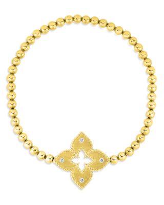 Roberto Coin - 18K Venetian Princess Diamond Stretch Bracelet