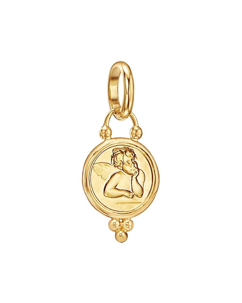 Temple St. Clair 18K Gold 10mm Angel Pendant