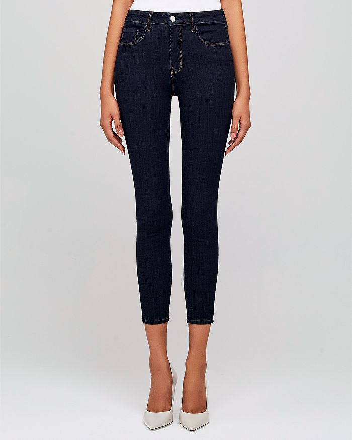 L Agence Margot High-rise Skinny Jeans In Midnight