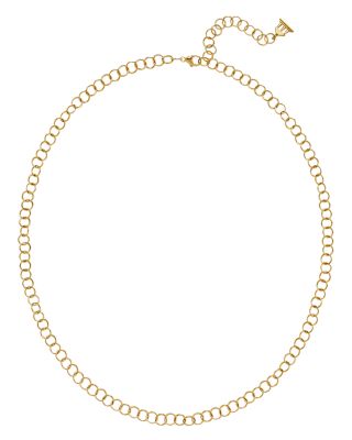18K Yellow Classic Round Chain Necklace, 24"