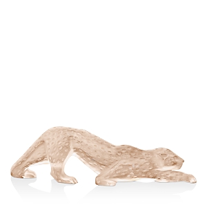 Lalique Zeila Panther Figure Gold Luster