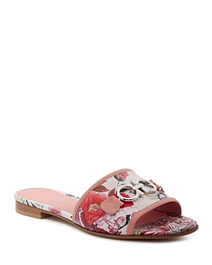 Ferragamo Women's Embellished Slip On Sandals In Desert Rose