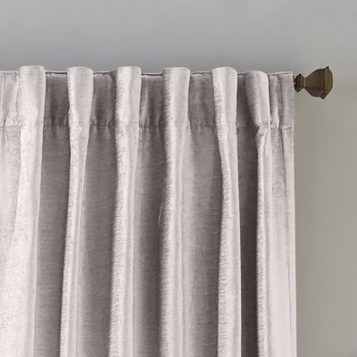 Carnaby Distressed Velvet Window Curtain, 50" x 84"