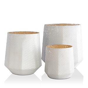 Surya Pearl 3 Piece Vase Set In White