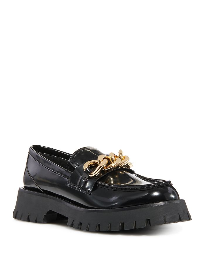Jeffrey Campbell Women's Recess Lug Sole Chain Loafers | Bloomingdale's