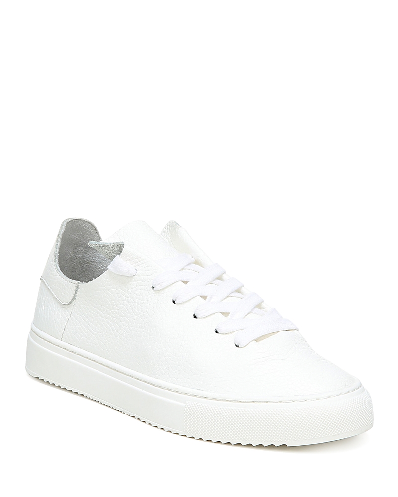 Sam Edelman Poppy Notched-sole Monochrome Sneakers Women In White