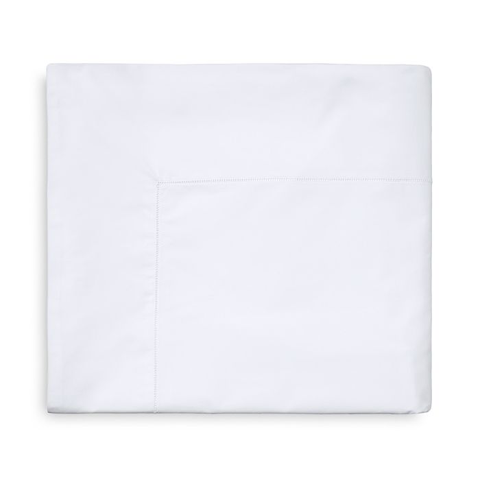 Sferra Sereno Flat Sheet, Full/queen In White