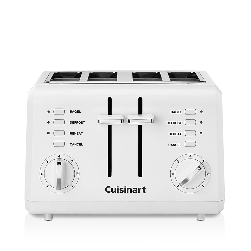 Cuisinart Cpt-142 Plastic 4 Slice Toaster In White