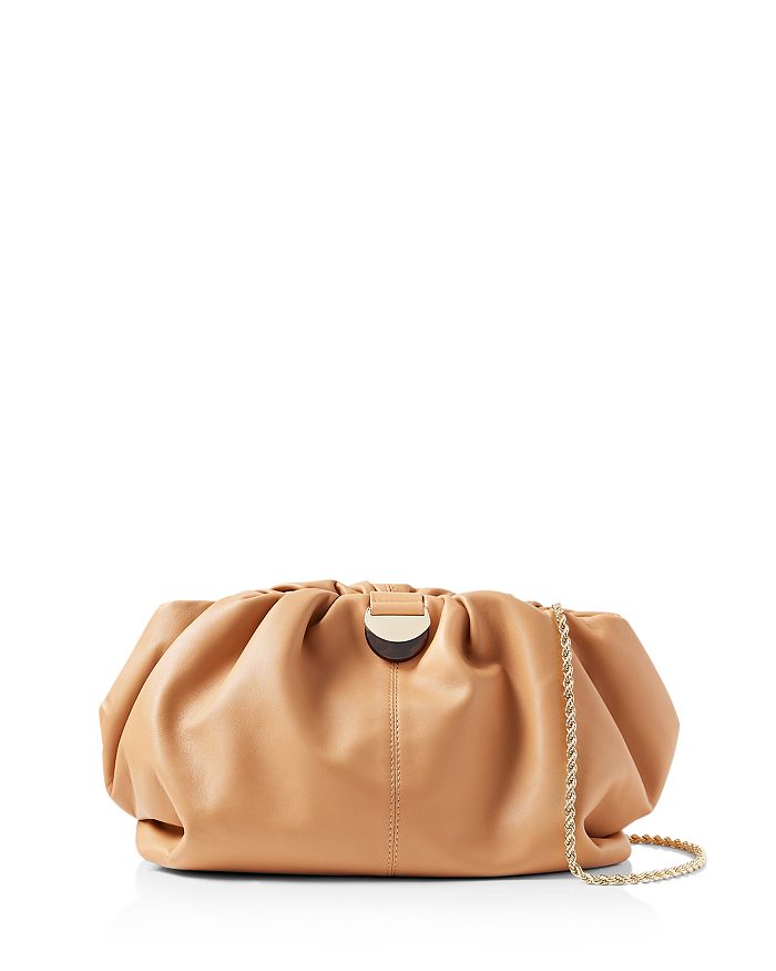 Loeffler Randall Analeigh Small Gathered Leather Clutch | Bloomingdale's