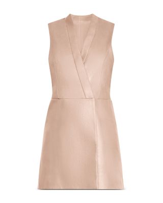 BCBGMAXAZRIA Caryn Faux-Leather Wrap Dress | Bloomingdale's