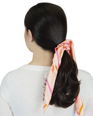 kate spade new york Falling Flower Silk Hair Tie & Bandana  display picture 1