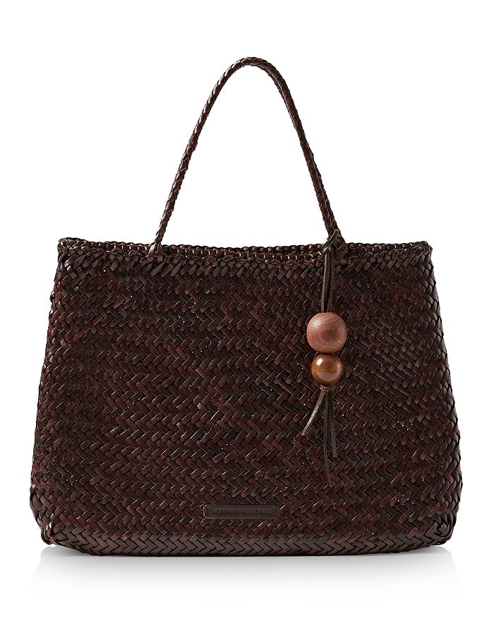 Loeffler Randall Nomi Large Woven Leather Tote In Chocolate