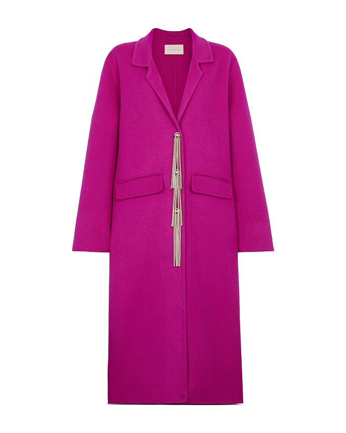 CHRISTOPHER KANE Embellished Fringe Coat | Bloomingdale's