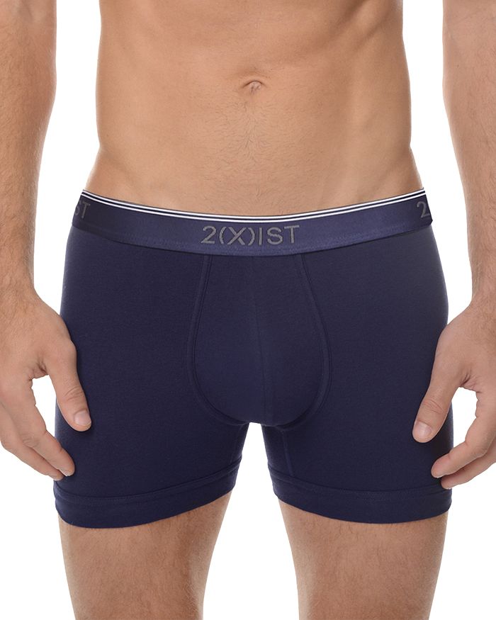 Shop 2(x)ist Stretch Boxer Briefs, Pack Of 3 In Eclipse