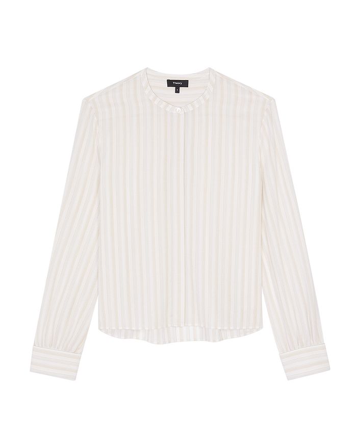 THEORY EASY CORDED STRIPE WOVEN SHIRT,K0306518
