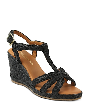 ANDRE ASSOUS WOMEN'S MADINA T-STRAP WEDGE SANDALS