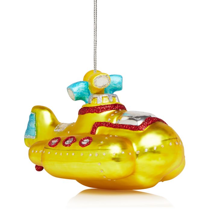 Bloomingdale's Glass Yellow Submarine Ornament 100 Exclusive