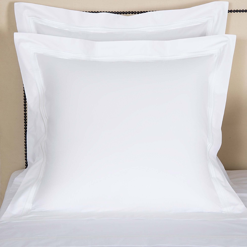 Frette Triplo Popeline Euro Sham In White/milk