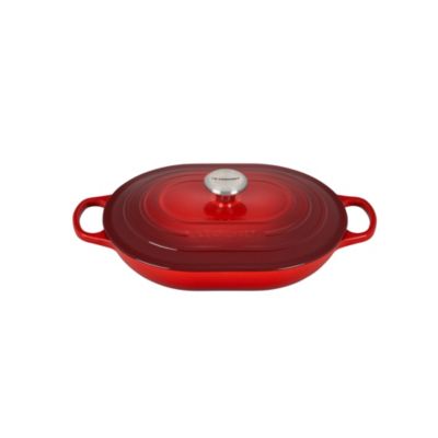 3.75 Qt Cast Iron Oval Casserole & Lid
