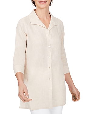 FOXCROFT STIRLING NON IRON LINEN TUNIC