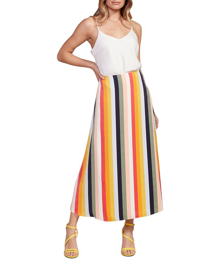 CUPCAKES AND CASHMERE CUPCAKES AND CASHMERE PIPPA STRIPED MIDI SKIRT,CK209463