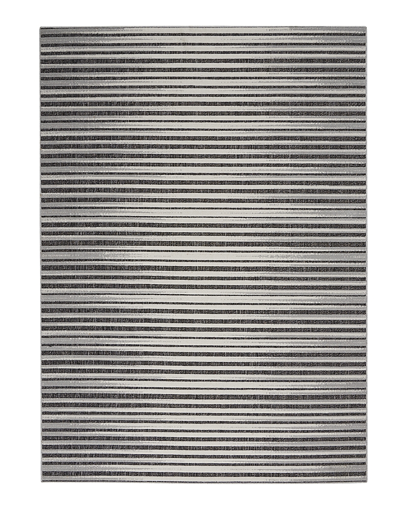 Nourison Key Largo Klg01 Onyx 7'10" X 9'10" Outdoor Area Rug In Dark Grey