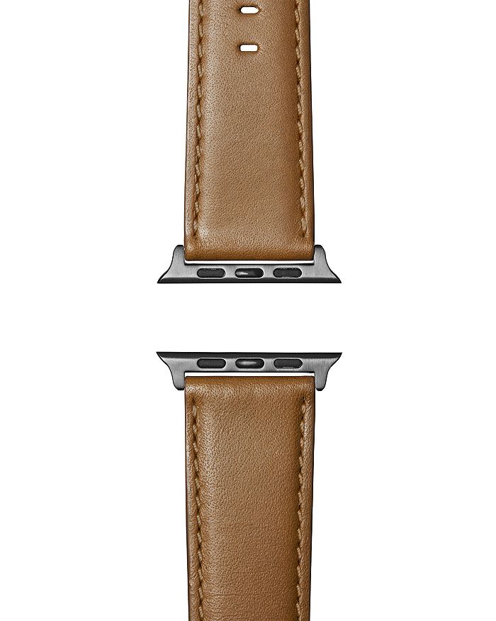 Shinola Aniline Leather Strap For Apple Watch, 24mm In Largo Tan