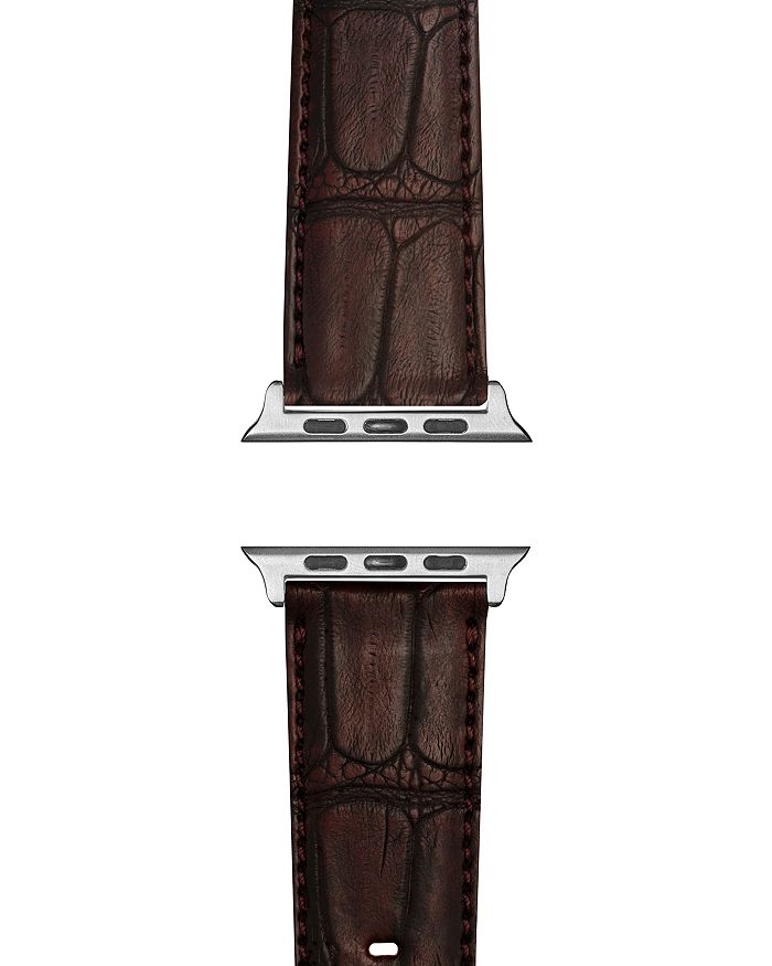 Shinola Alligator Embossed Leather Strap for Apple Watch 20mm