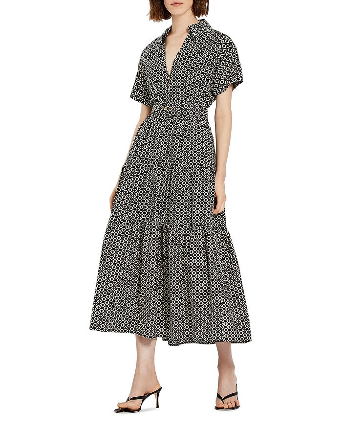 Amina Printed Belted Dress
