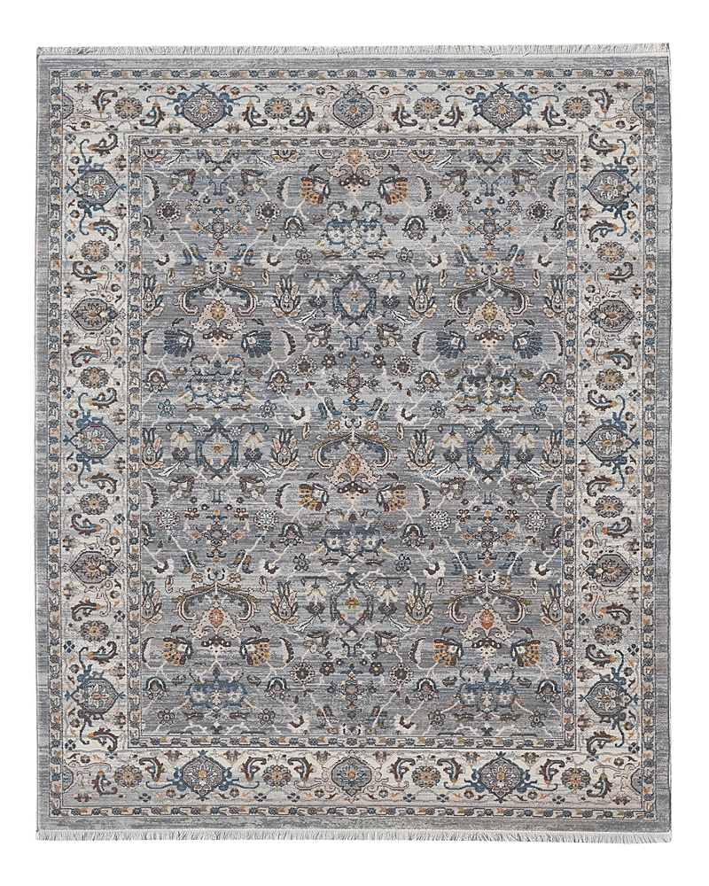 Amer Rugs Arcadia Arc-2 Area Rug, 7'1 X 10' In Gray/ivory