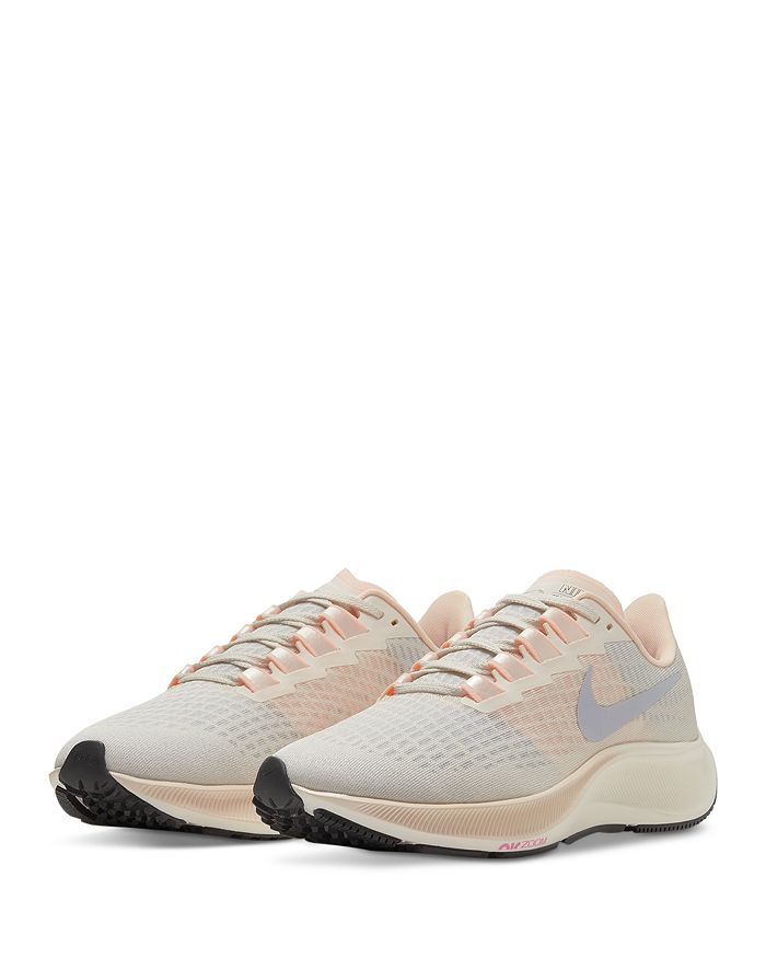 Nike Women's Air Zoom Pegasus 37 Running Sneakers From Finish Line In Pale Ivory/ghost