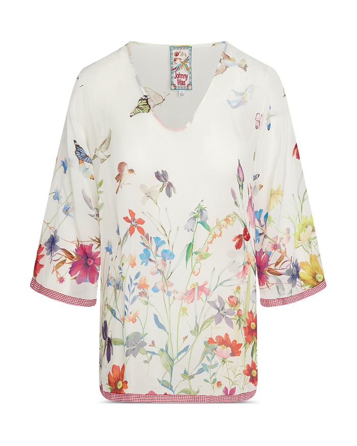 Johnny Was Suri Floral Print Tunic | Bloomingdale's