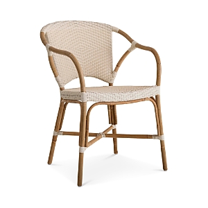 Shop Sika Design S Valerie Rattan Bistro Chair In Ivory