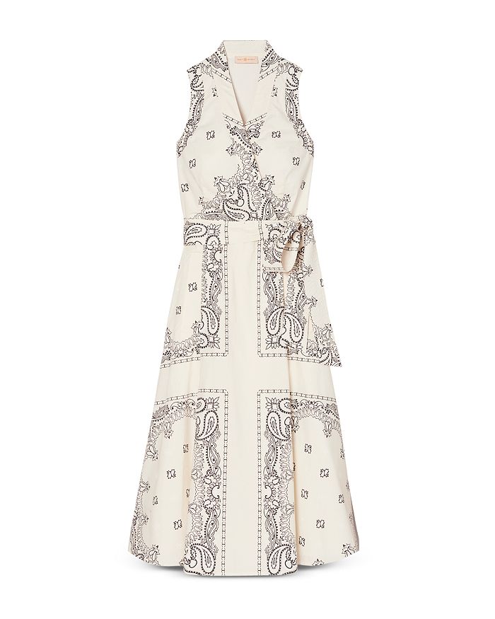 Tory Burch Printed Cotton Wrap Dress Bloomingdale s