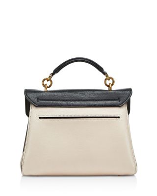 Salvatore Ferragamo Margot Small Color Block Leather Handbag