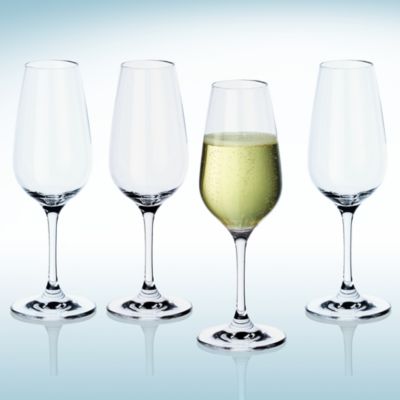 Entree Flute Champagne Glasses, Set of 4
