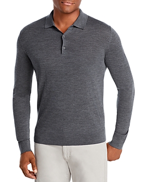 The Men's Store at Bloomingdale's Long-Sleeve Knit Classic Fit Polo Shirt - 100% Exclusive The Men's Store at Bloomingdale's Long-Sleeve Knit Classic Fit Polo Shirt - 100% Exclusive