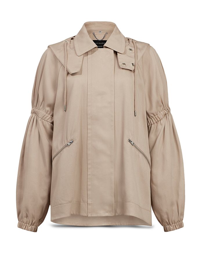 ALLSAINTS CHERRY HOODED ZIPPERED JACKET,WO091S