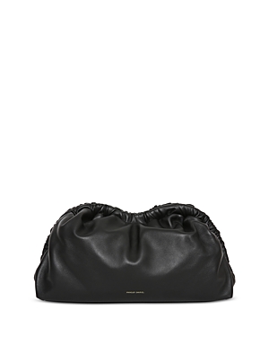 Mansur Gavriel Cloud Clutch In Black/flamma