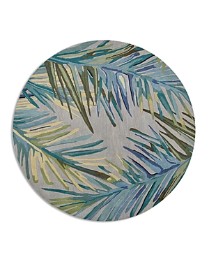 Kas Sparta Montego Round Area Rug, 5'6 X 5'6 In Grey