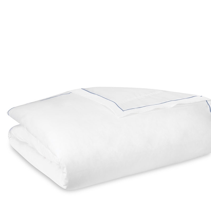Matouk Bergamo Duvet Cover & Sham Collection In Hazy Blue