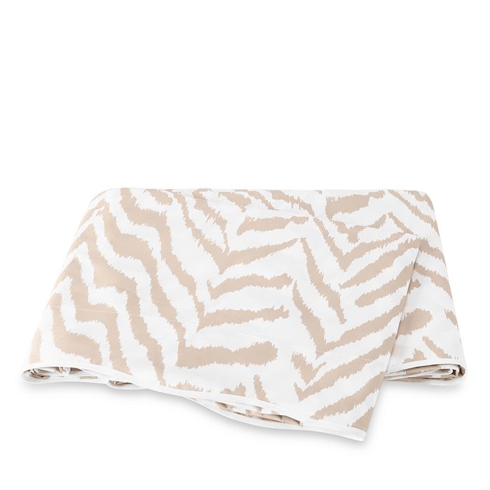 Shop Matouk Quincy Flat Sheet, Full/queen In Sand