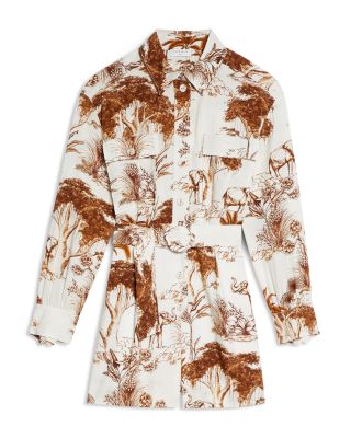 sandro floral jumpsuit