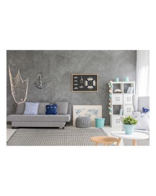 Maui Houndstooth Area Rug, 5' x 8'