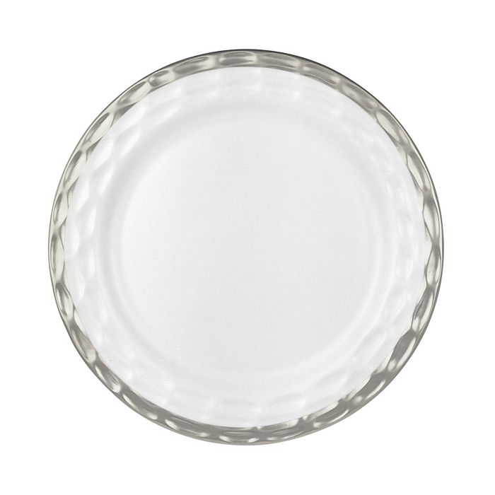 Shop Michael Wainwright Truro Dinner Plate In White/platinum
