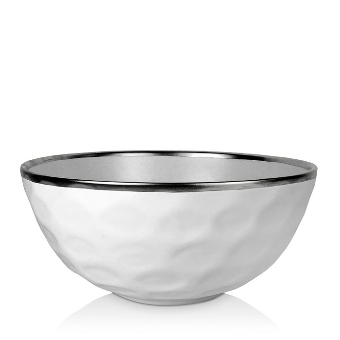 Shop Michael Wainwright Truro Bowl In White/platinum