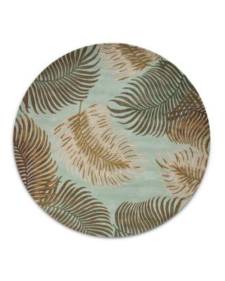 Kas Havana Fern View Round Area Rug, 7'6 x 7'6