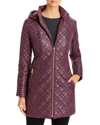 via spiga quilted hooded coat