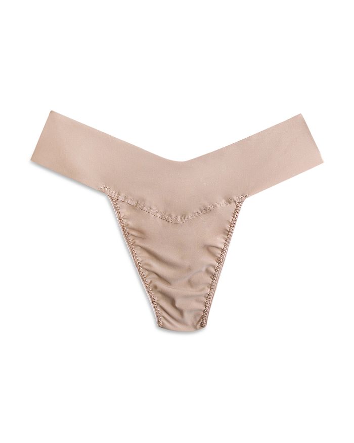 Shop Hanky Panky Breathe Natural Thong In Taupe
