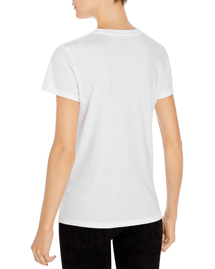 Shop Vince Essential Crewneck Tee In Optic White